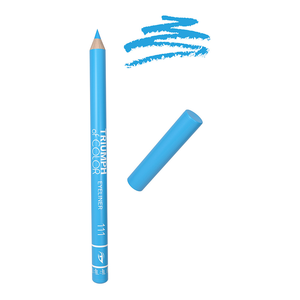 картинка Карандаш для глаз Triumf Of color eyeliner, ярко-голубой, тон 111 