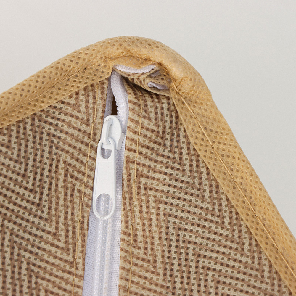 Кофр Доляна7530166 для хранения белья Гусиная лапка, 12 ячеек 32*24*12 см, бежевый