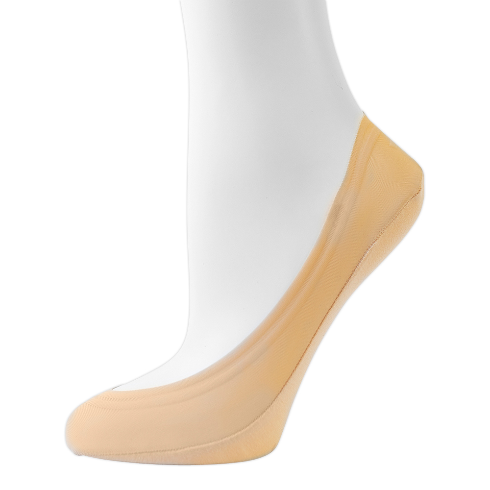 Подследники капроновые Oemen 8016 хлопк. подошва, силикон на пятке, размер 23-25, бежевый