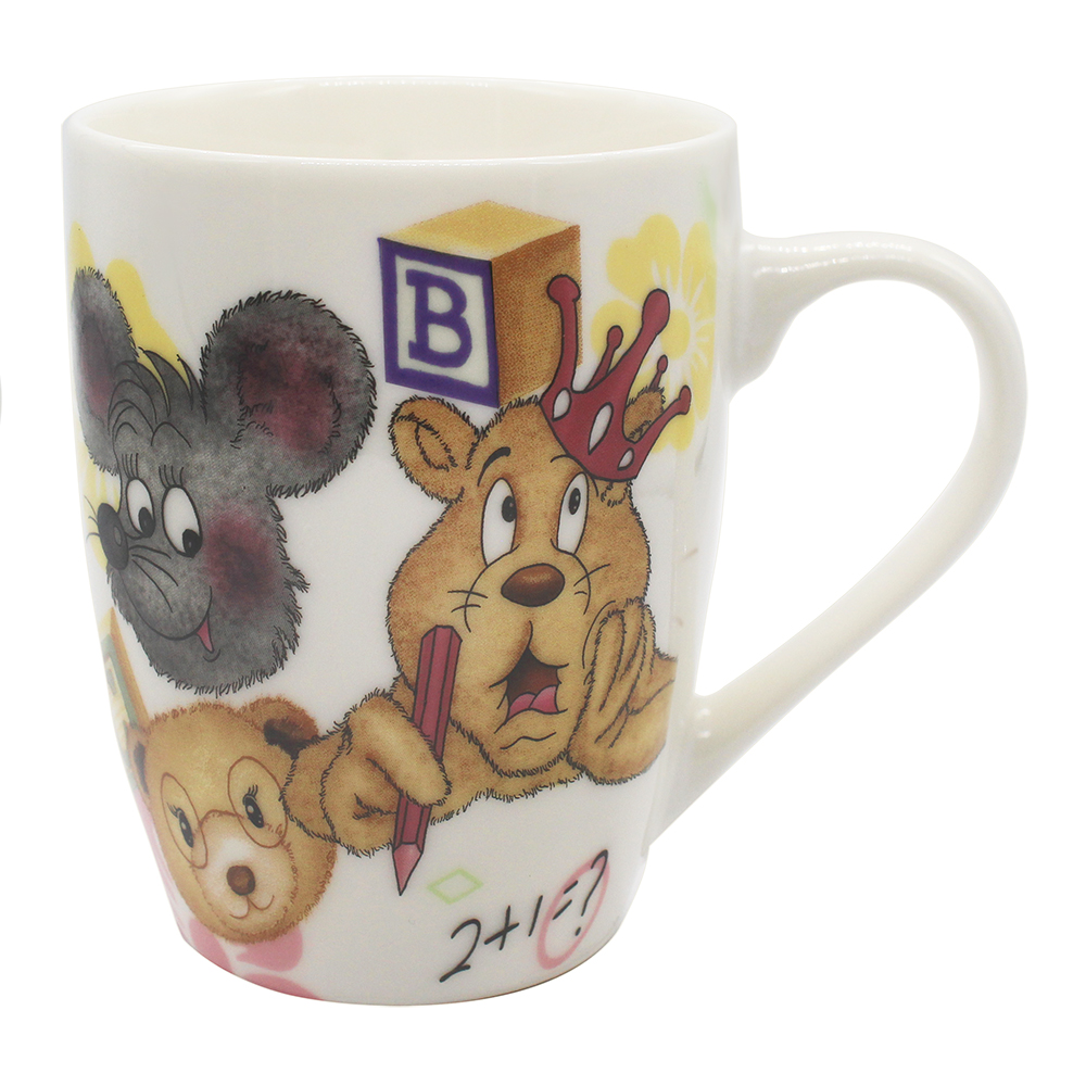 Кружка керамическая KKR-162 детская, Животные, 300 мл