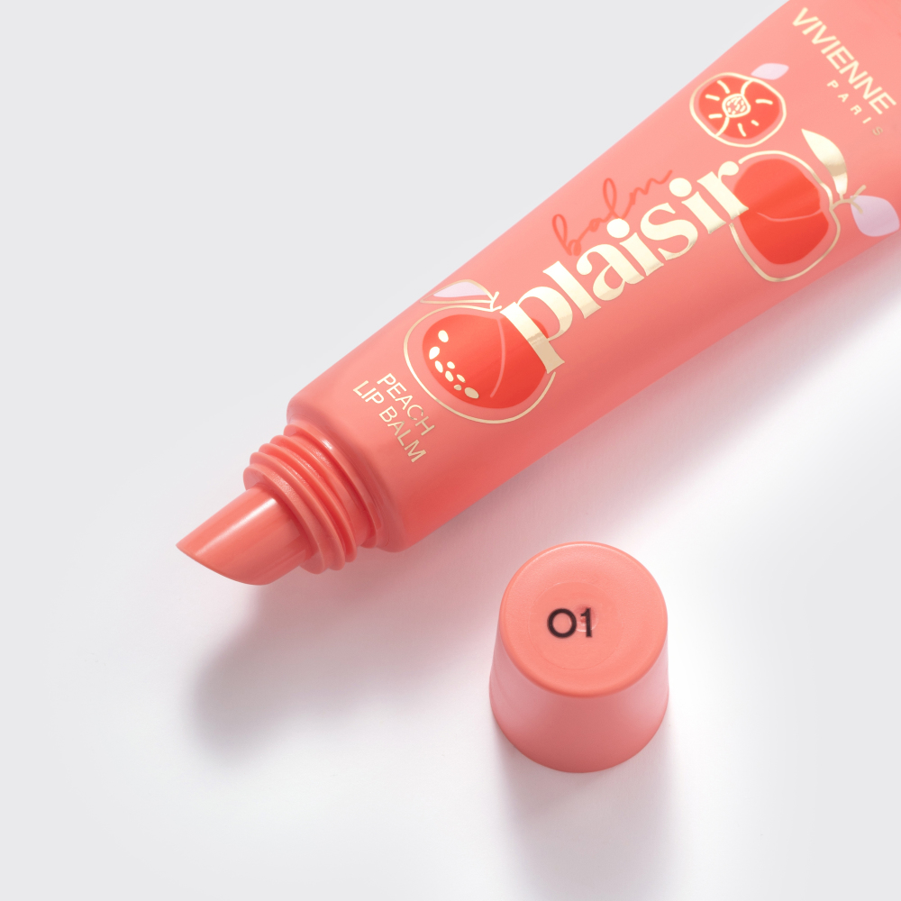 Бальзам для губ Vivienne Sabo Balm Plaisir, Прозрачный тропический микс 02, 12 мл