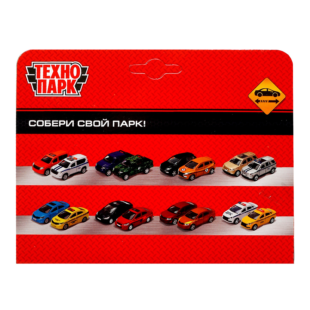 картинка Машина 1911C139-R Технопарк Внедорожник, Пожарная машина, инерционная, 11 см, металл, в ассортименте 