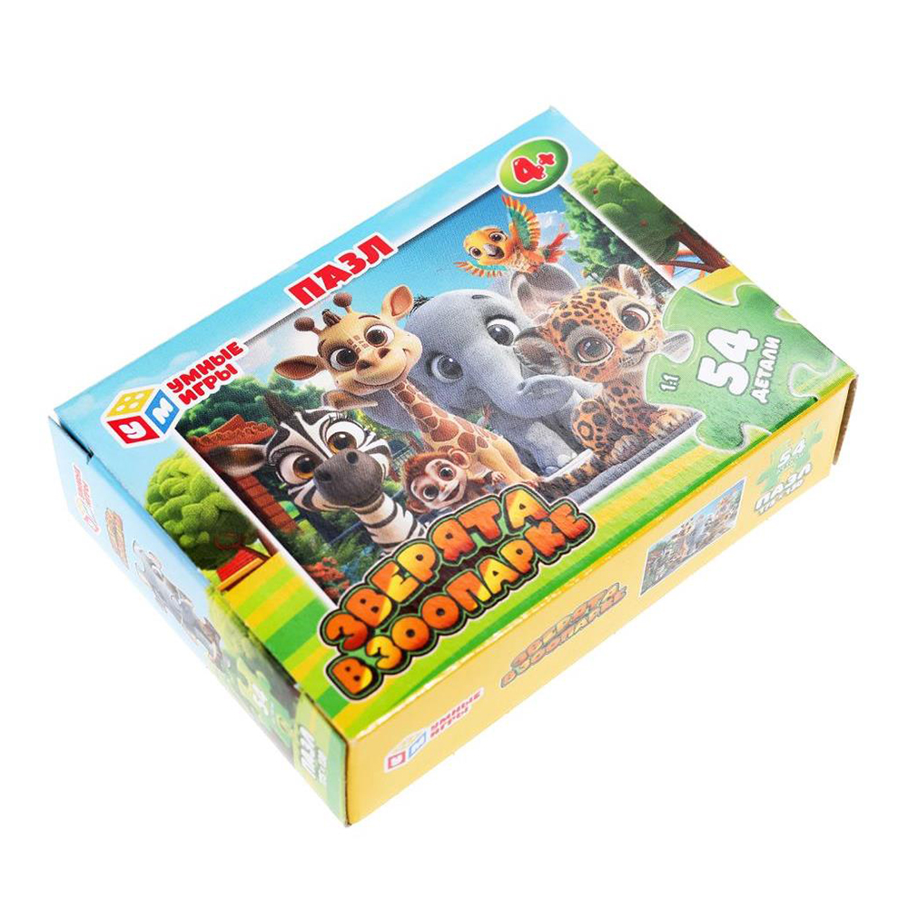 картинка Пазл 6388 Зверята в зоопарке, 54 элемента 