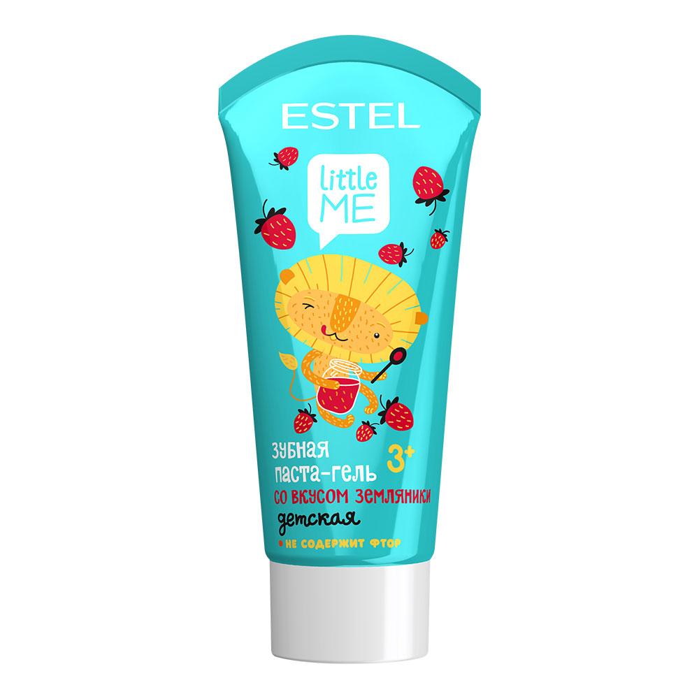 картинка Зубная паста детская Estel Little Me со вкусом земляники, гель, 60 мл 