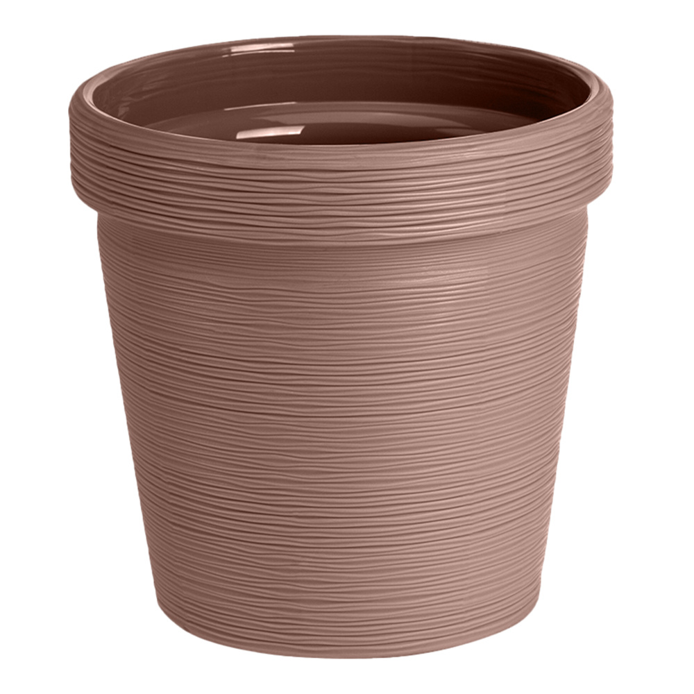 картинка Кашпо КШ-9087 Терра, полипропилен, мокко, 2,35 л 