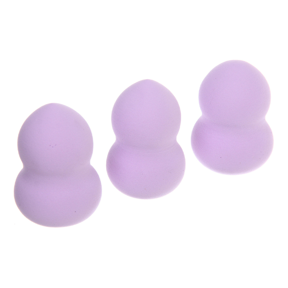 картинка Спонж для макияжа 757-357 для макияжа, Frida, фиолетовый, 3 шт 