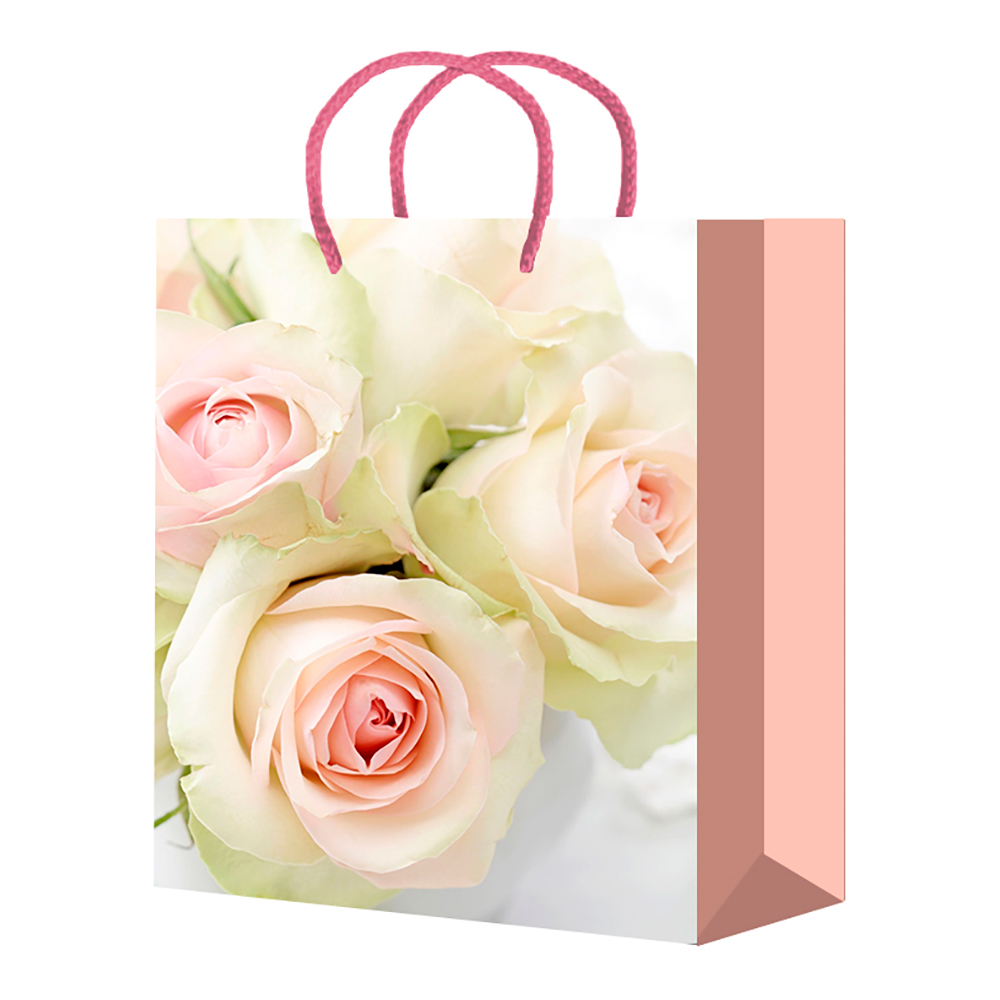 Пакет подарочный MS25-611/612/613/614/615 Цветы 14*20*6,5 см, в ассортименте