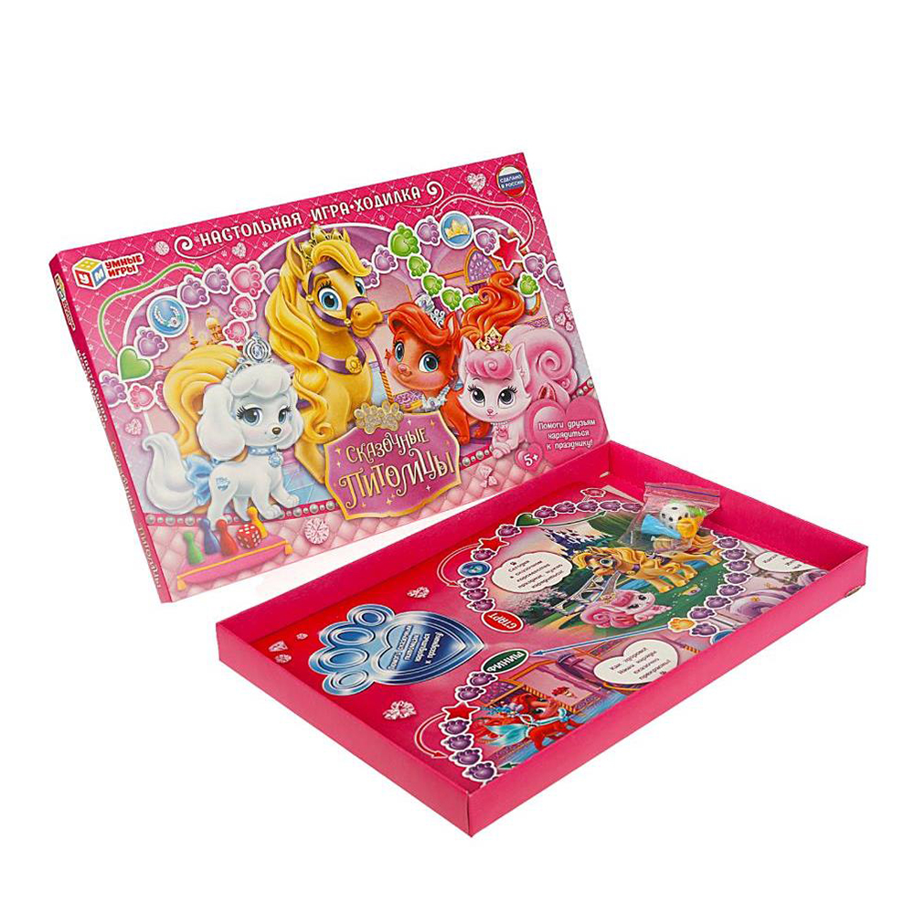 картинка Настольная игра 3073 игра-ходилка, Сказочные питомцы 