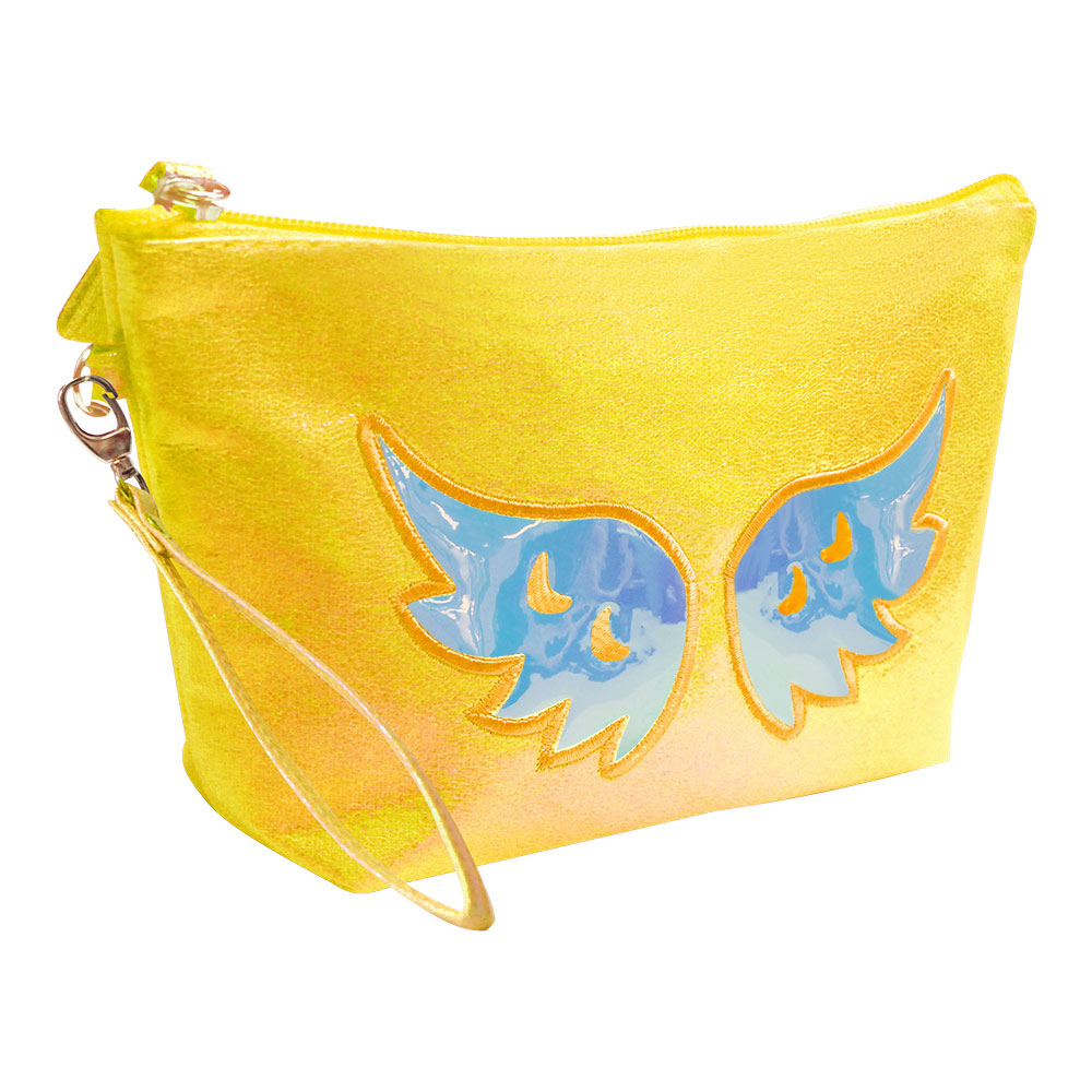 картинка Косметичка трапеция Крылья 22*6.5*12.5 см, полиэстер, цвет в ассортименте 