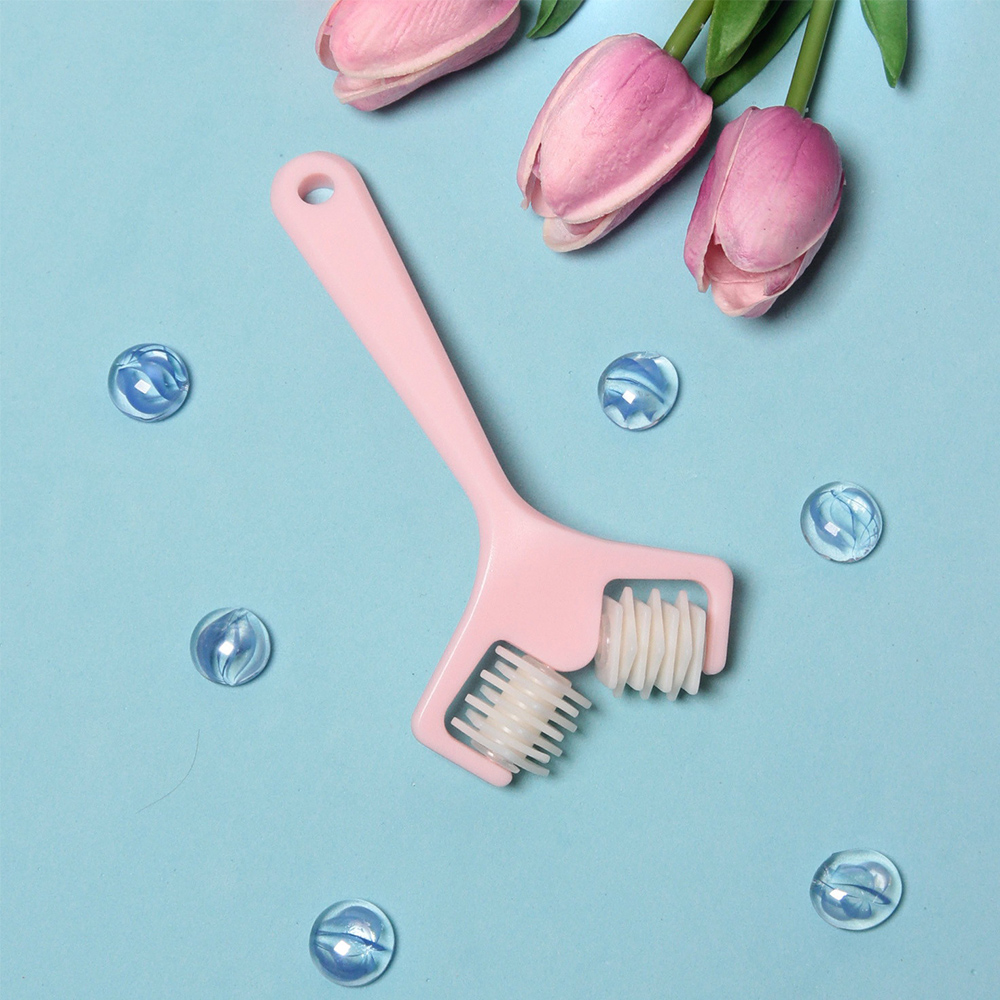 картинка Массажер 213-035 роликовый для лица, шеи Улучшение, 14*см, в ассортименте 