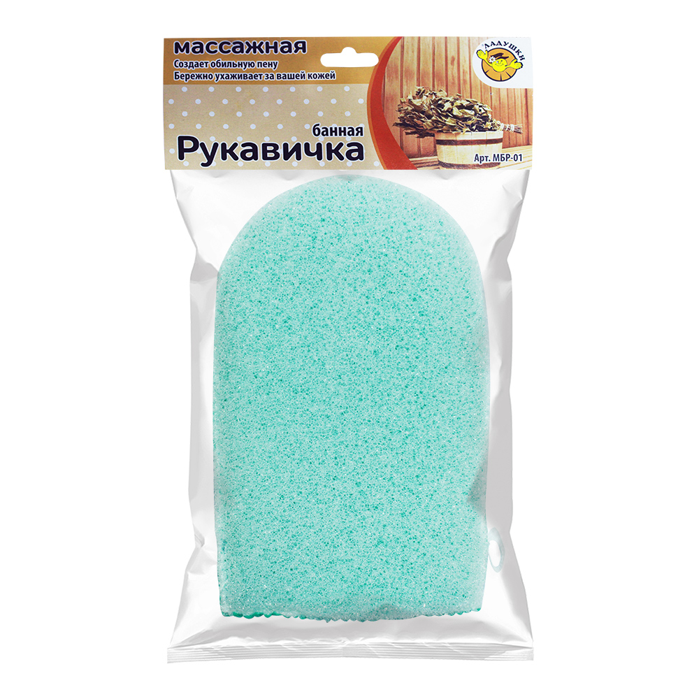 картинка Губка для тела Ладушки Рукавичка массажная МБР-01 
