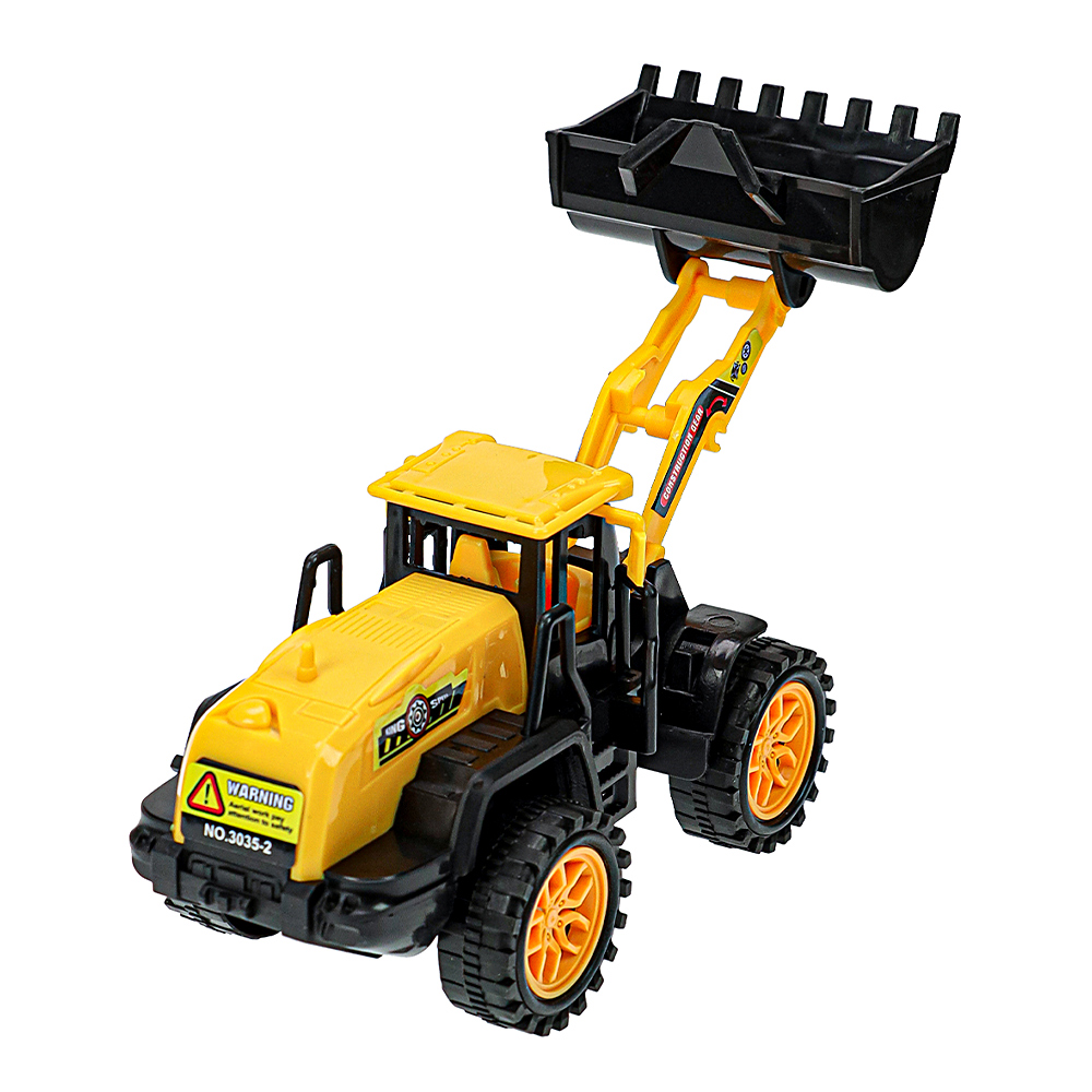 картинка Машина 2036601 инерционная Трактор с ковшом, 22*7,5*9 см, пластик, в ассортименте 