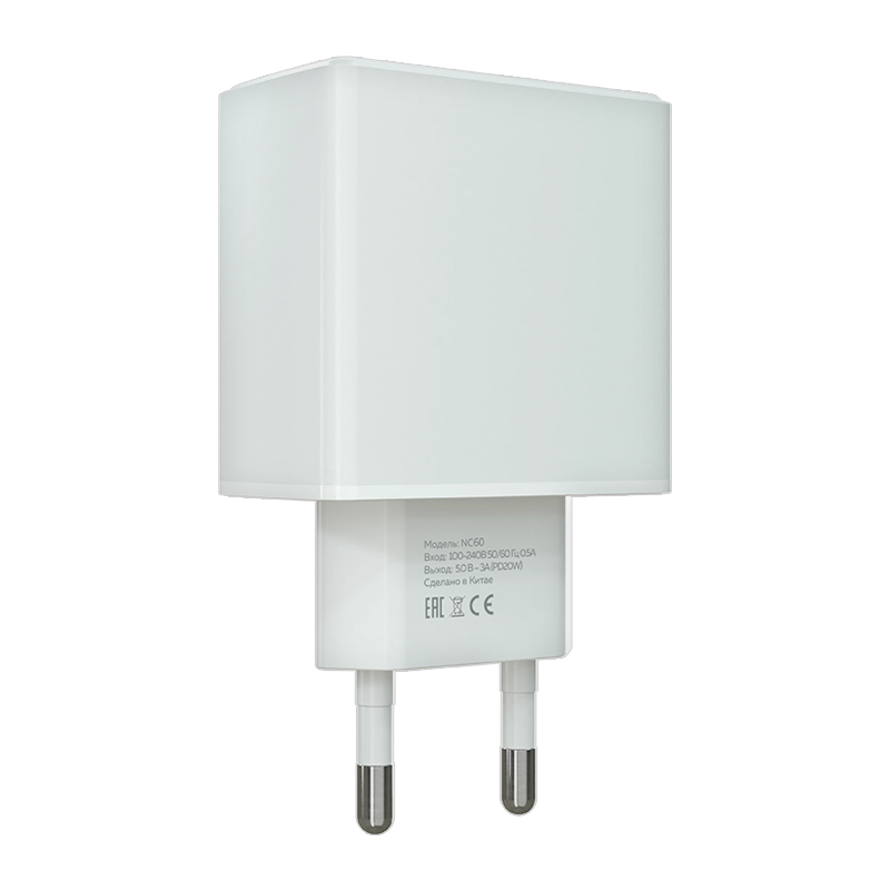 картинка Зарядное устройство MoreChoice NC60 1Type-C PD 20W 3.0A, белый 