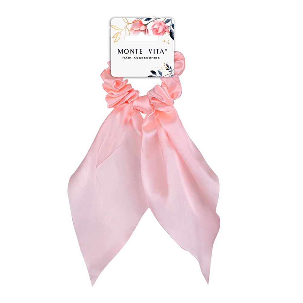 картинка Резинка для волос 457075 Monte Vita, скранч, с хвостиками, в ассортименте, 1 шт 