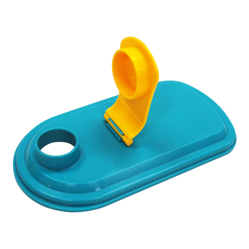 картинка Банка для сыпучих продуктов Е-554 с ручкой, пластик, цвет в ассортименте, 1,5 л 