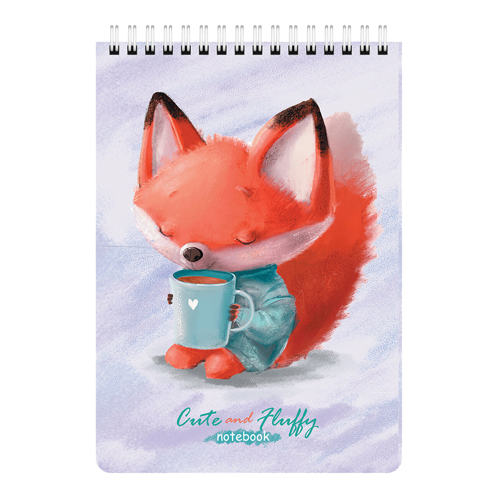 Блокнот Brauberg 114364 Милые зверята, гребень, клетка, А5 146*206 мм, 60 листов