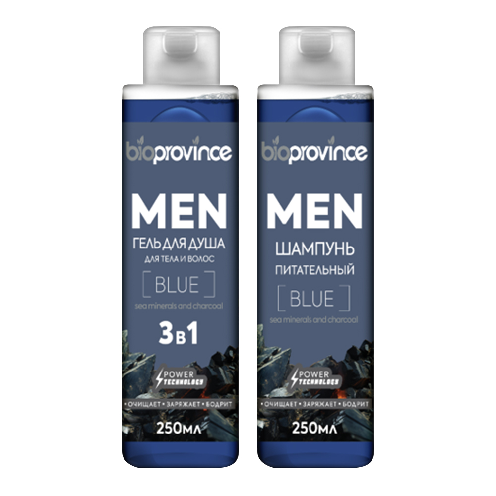 картинка Набор подарочный BioProvince ARCTIC Песец (шампунь 250мл + гель для душа 3 в 1 250мл), мужской 