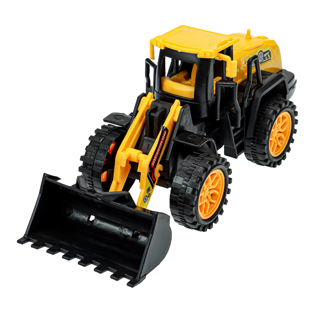 картинка Машина 2036601 инерционная Трактор с ковшом, 22*7,5*9 см, пластик, в ассортименте 