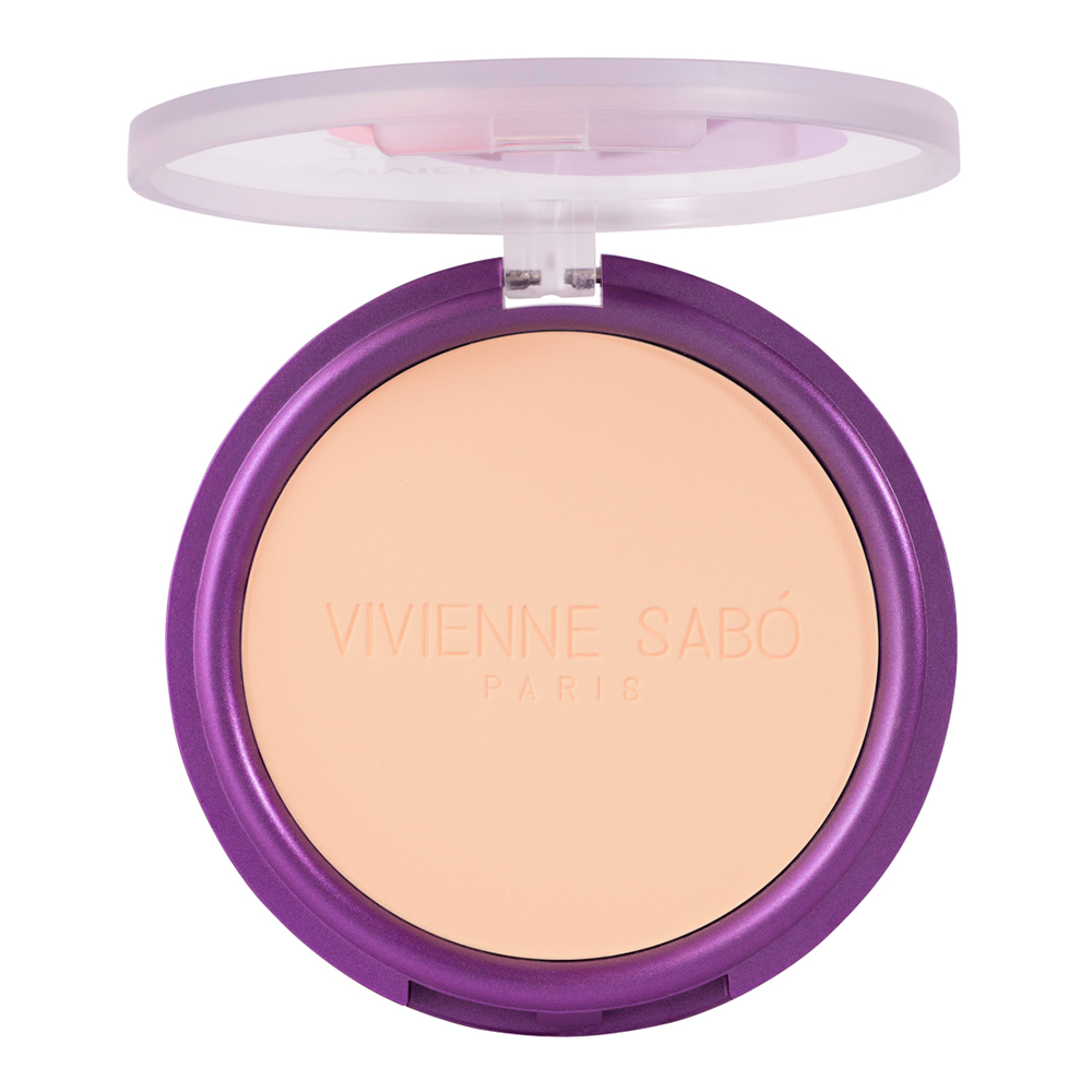 картинка Пудра компактная Vivienne Sabo Teinte Absolute матирующая, светло-бежевая, тон 02 