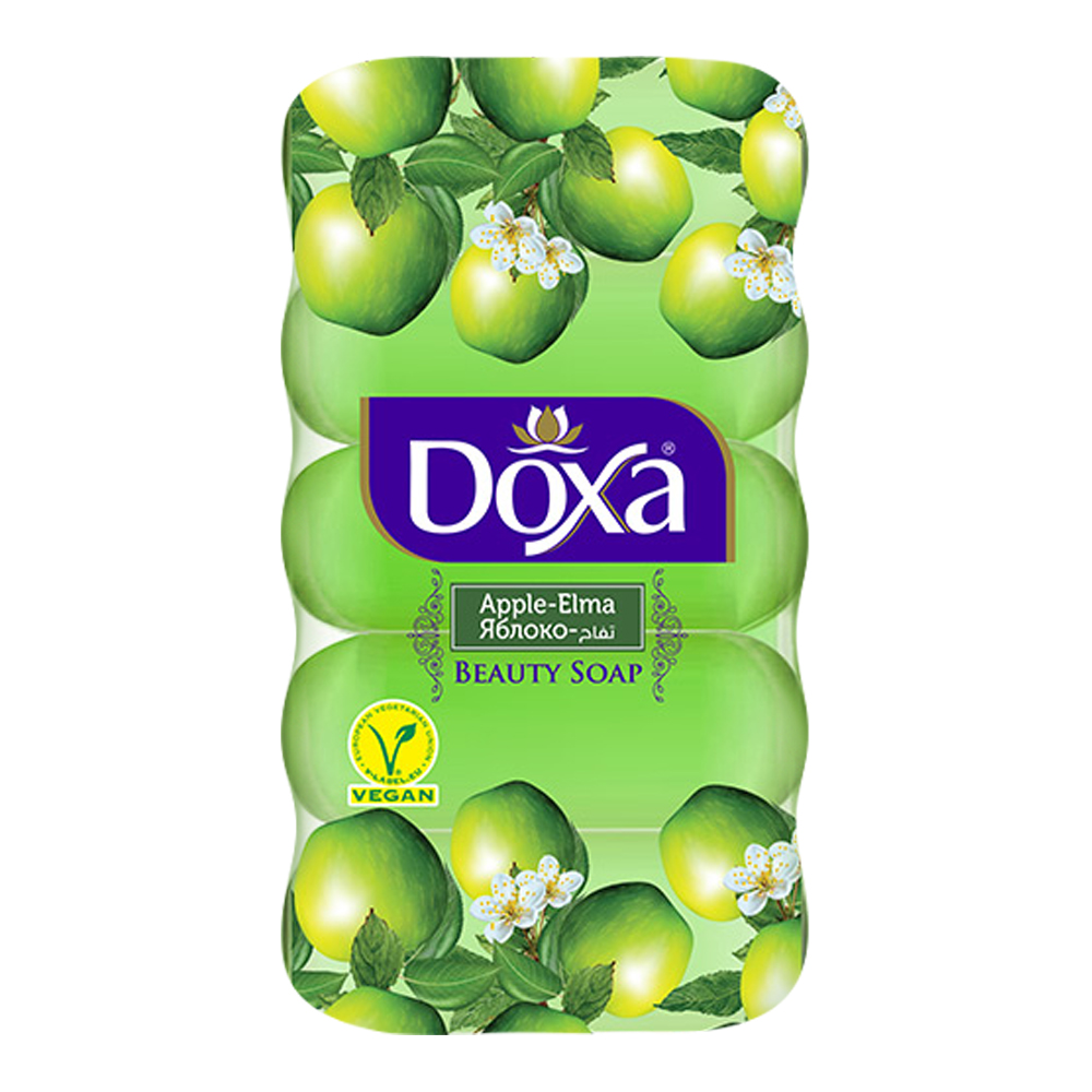 картинка Мыло туалетное DOXA ECOPACK Яблоко 60 гр, 5 шт 
