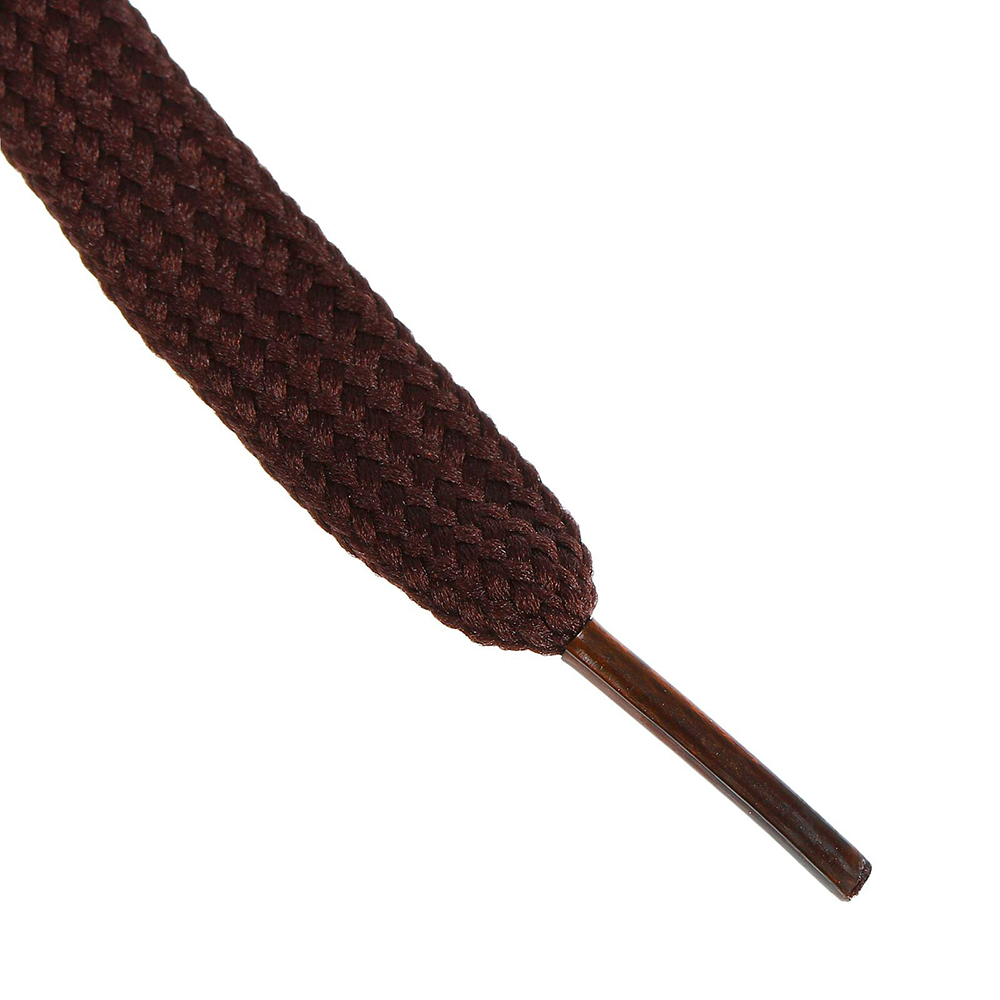 картинка Шнурки для обуви плоские 7мм, коричневые, 120см 