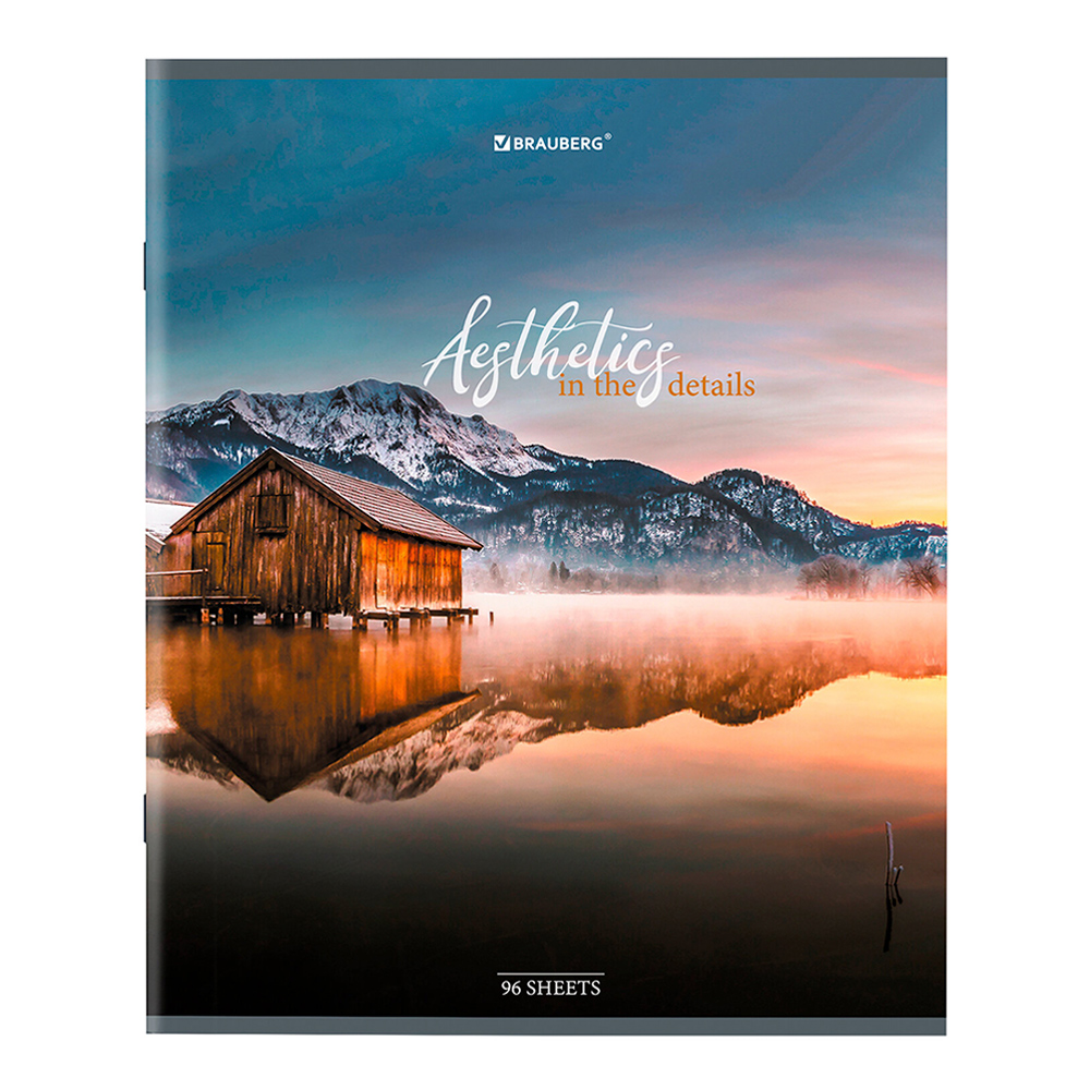 Тетрадь Brauberg 404427 клетка, обложка картон, Nature, 5 дизайнов, 96 листов