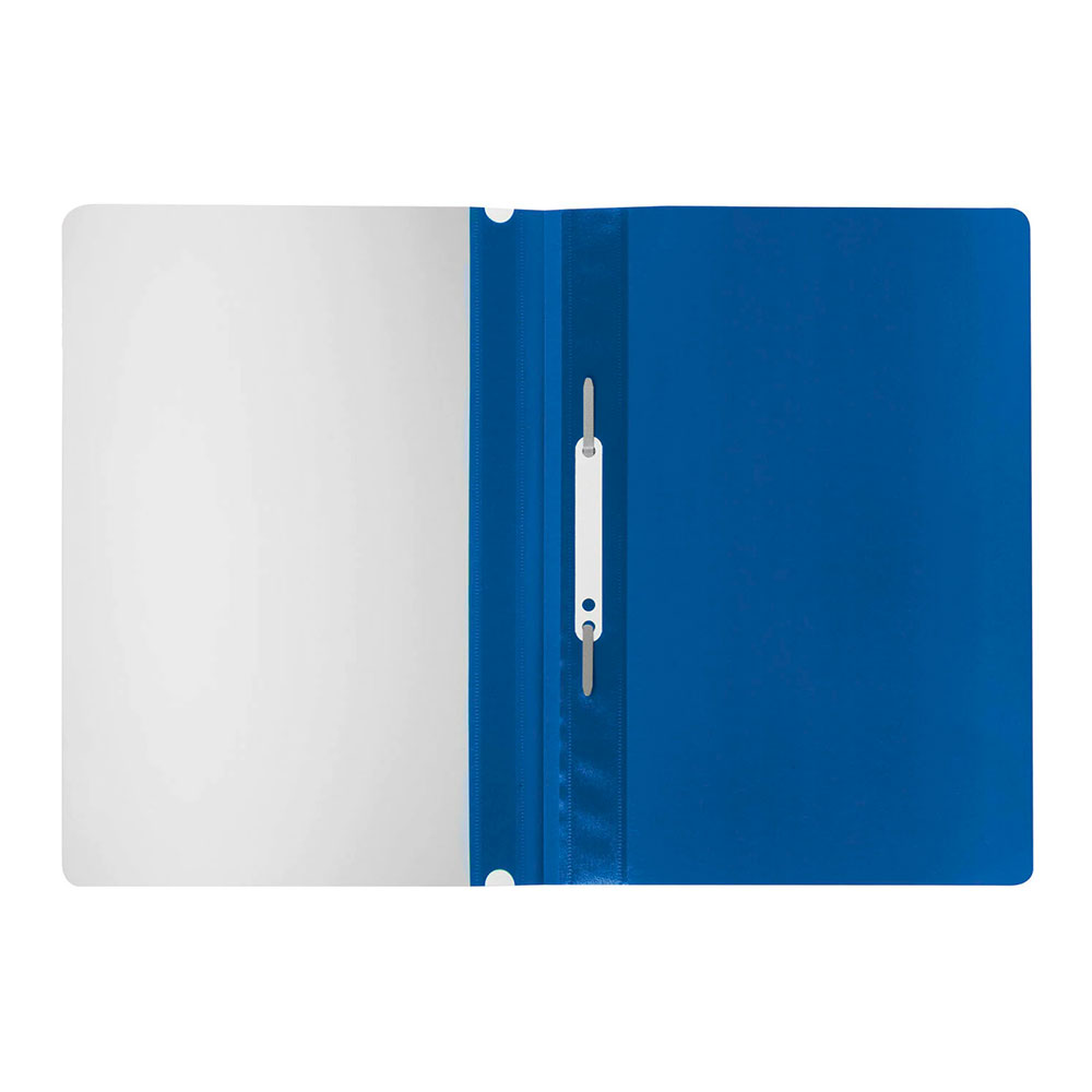 Скоросшиватель пластиковый Staff 225730 А4, 100/120 мкм, синий