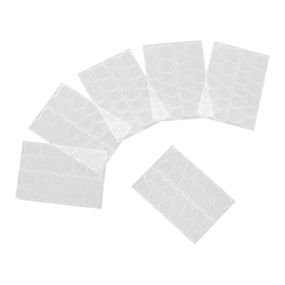 картинка Клеевые пластины для ногтей Queen Fair 6 листов, 24шт, прозрачный 