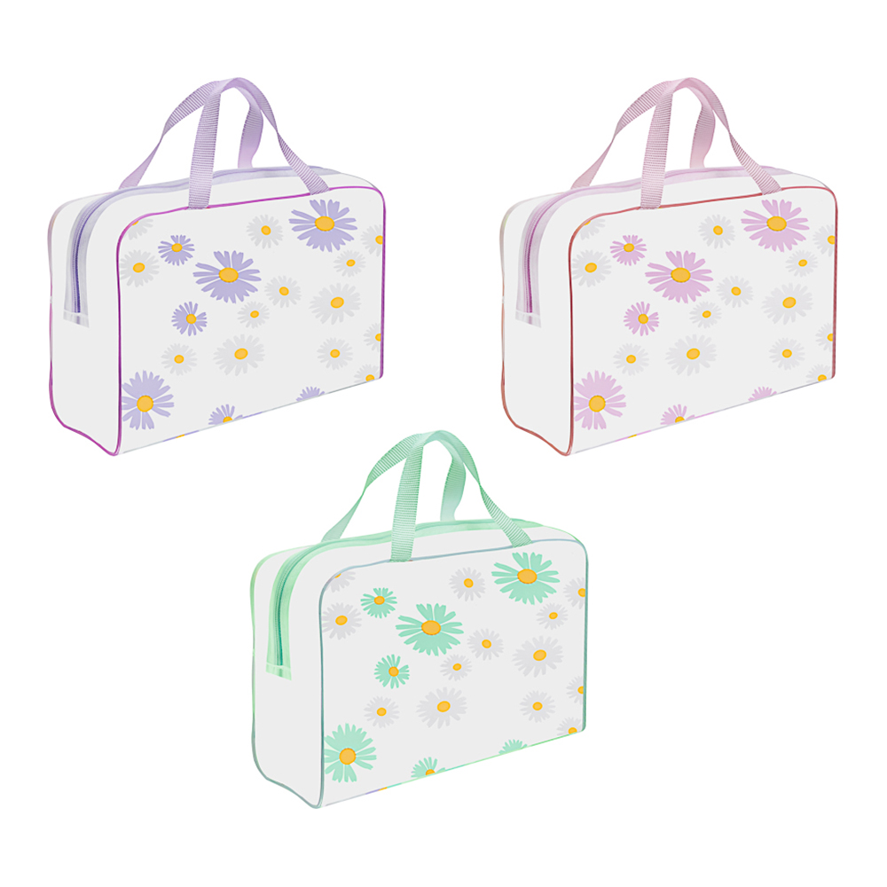 картинка Косметичка ЮНИLOOK 327-254 банная, 3-5 цветов 24*15*7 см, микс 