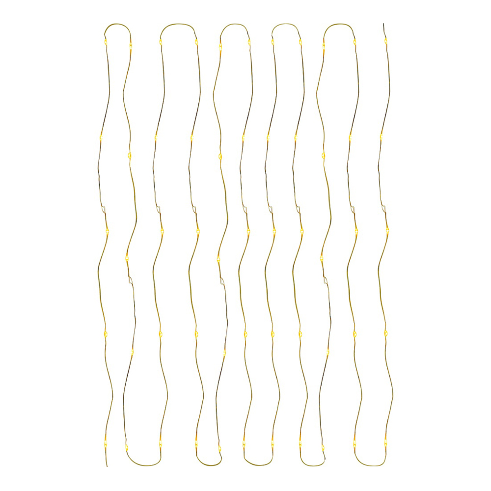 Гирлянда электрическая НУ-3022 LED новогодняя,проволока,теплый белый свет,5В, прозрачная нить, 10 м, 100 лампочек