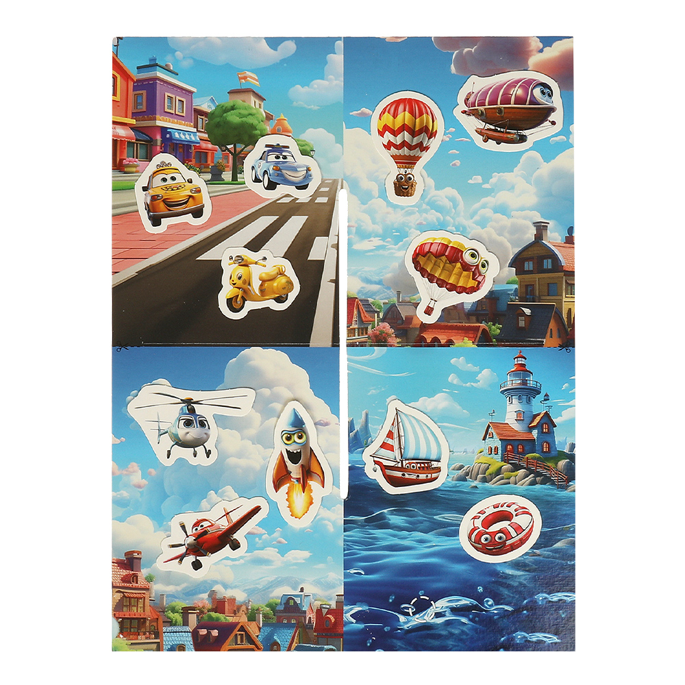 картинка Игрушка 6305 Развивающая с липучками Транспорт 