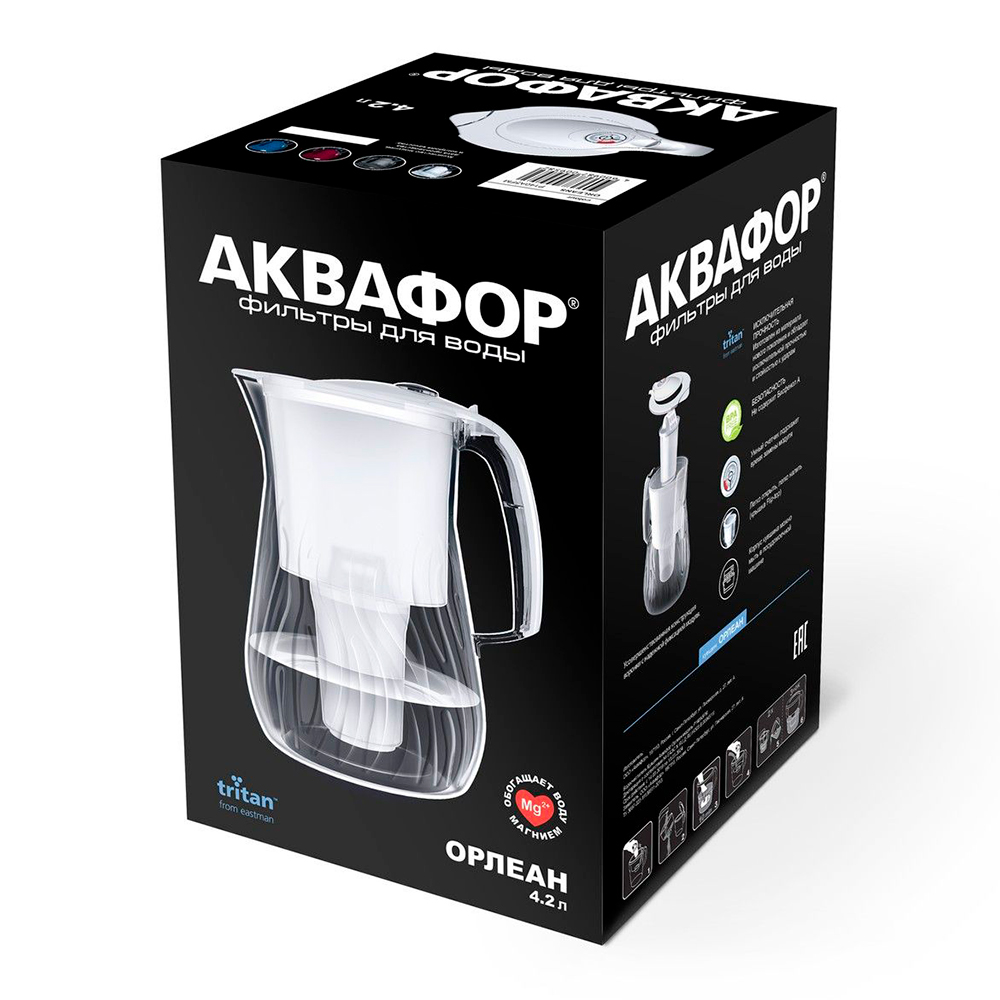 картинка Кувшин Аквафор Орлеан 4,2 л, белый 