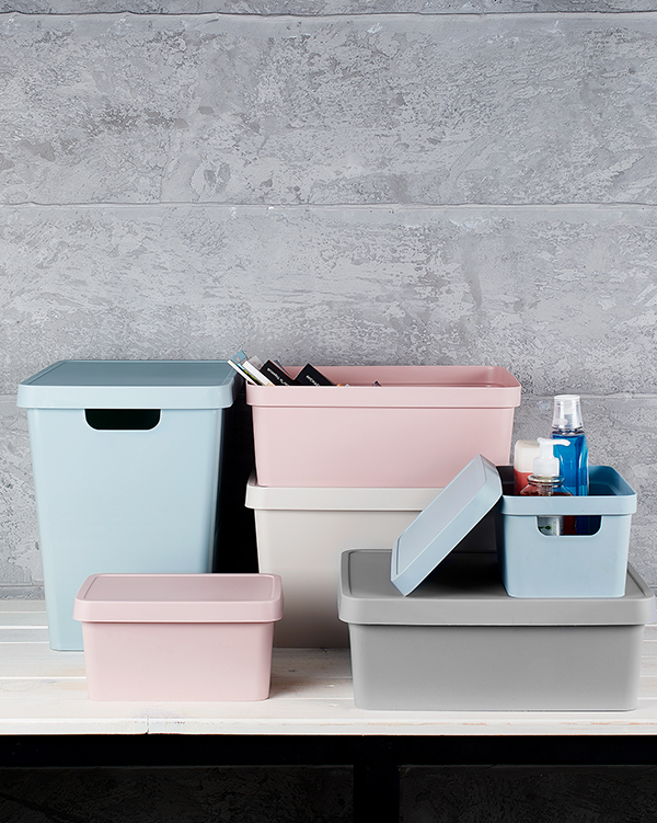 Ящик для хранения G-641 с крышкой, 11 л 277*370*138 мм, полипропилен, в ассортименте