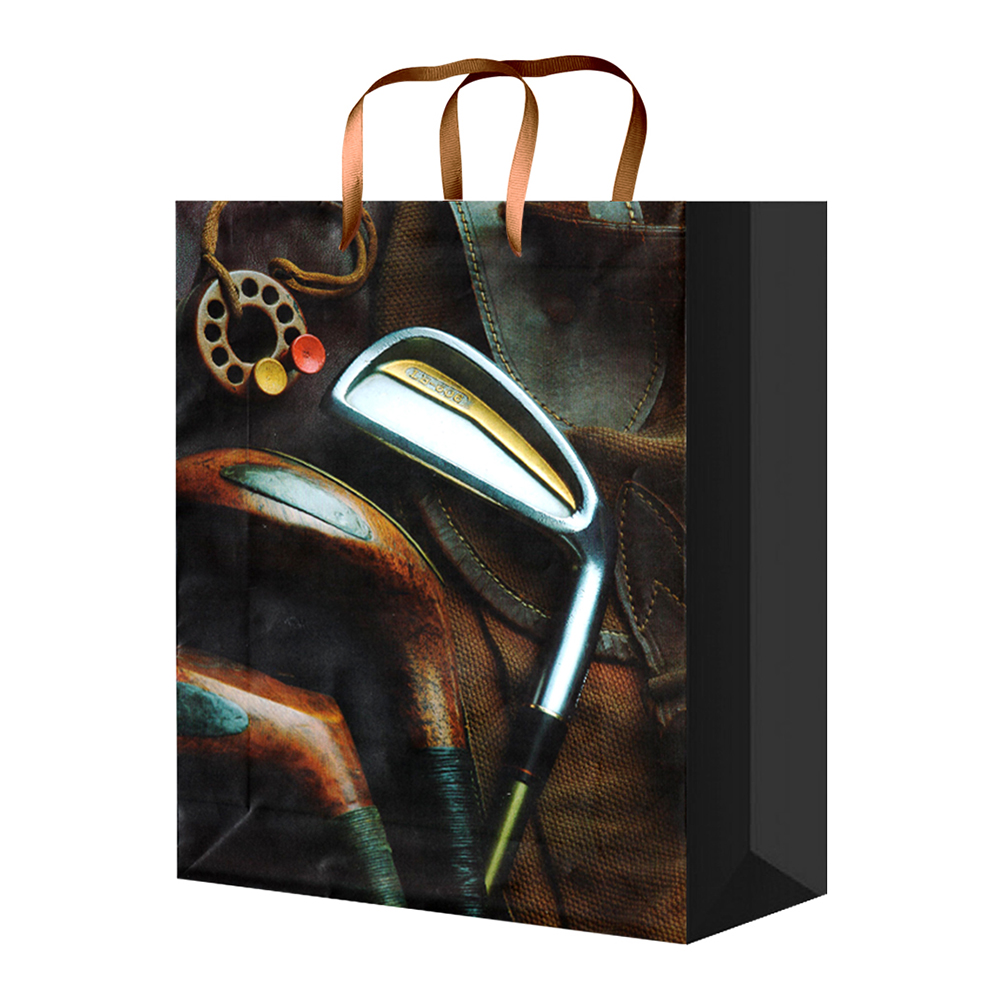 Пакет подарочный XL-514/515/516/517/518 Мужской 32*44*10, микс