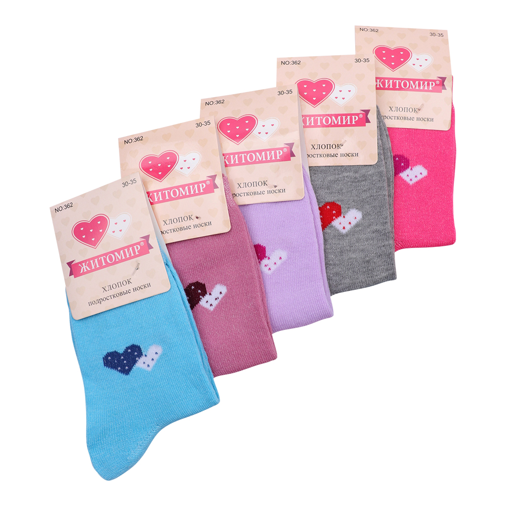 Носки для девочек Иваново А362-А подростковые, размер 30-35, цвет в ассортименте