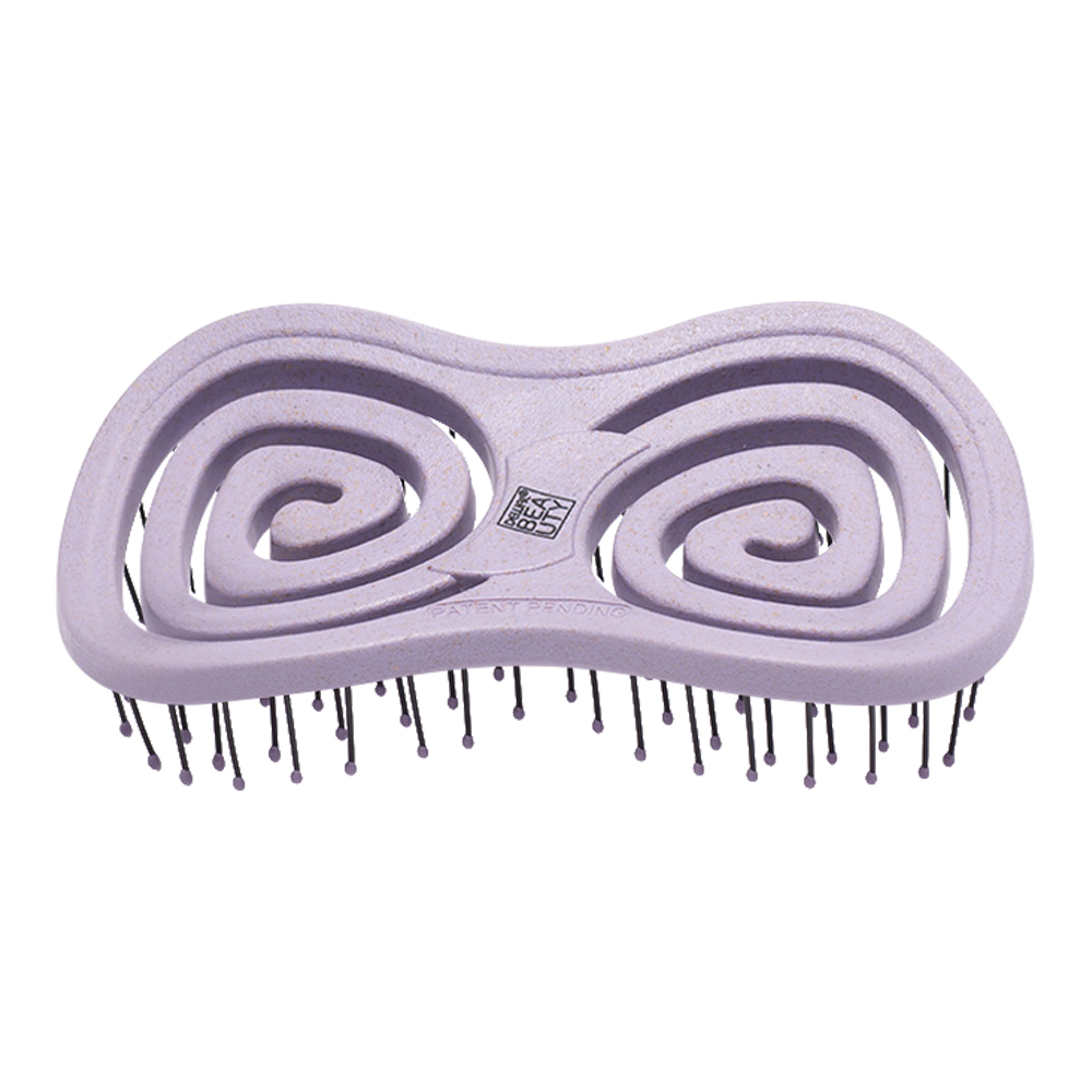 картинка Расческа Dewal Beauty, Eco-Friendly, массажная,нейлоновый штифт, пластик, форма бабочка, цвет: фиолетовый 