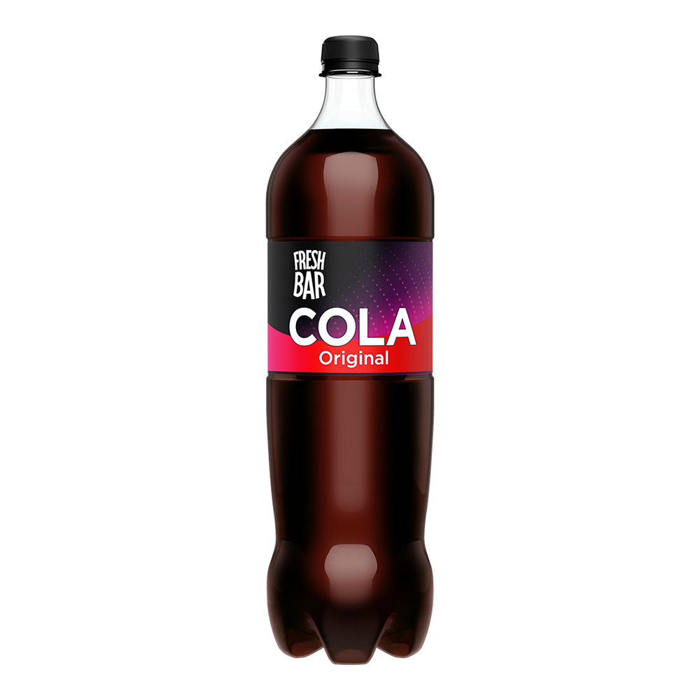 картинка Вода газированная Fresh Bar Cola Original, безалкогольный, сильногазированный, 1,5 л 