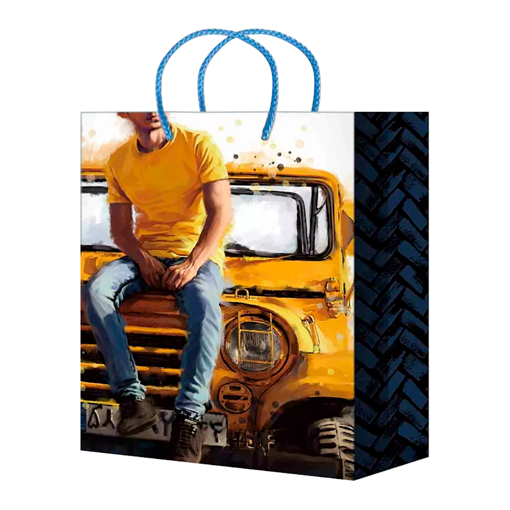 Пакет подарочный XL-585/586/587/588/589 Мужская 32*44*10 см, в ассортименте