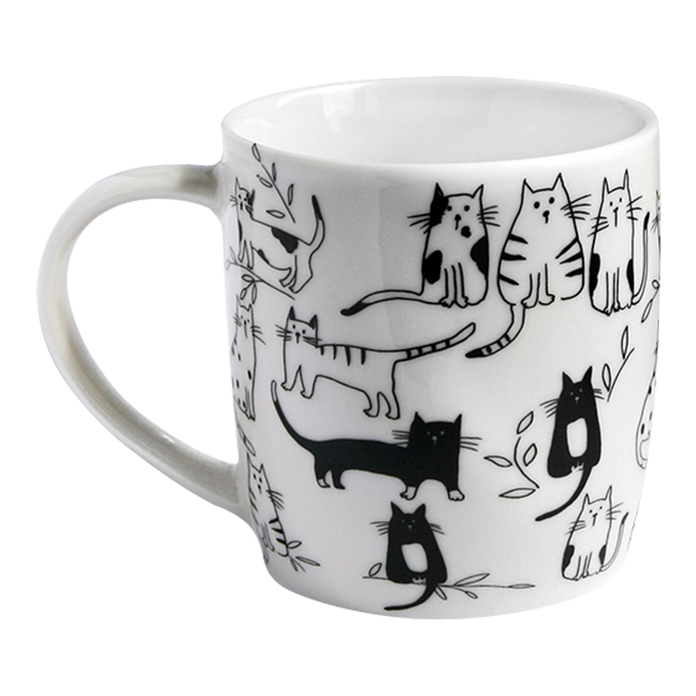 Кружка BR06/2284YX Котики, фарфор, 360 мл
