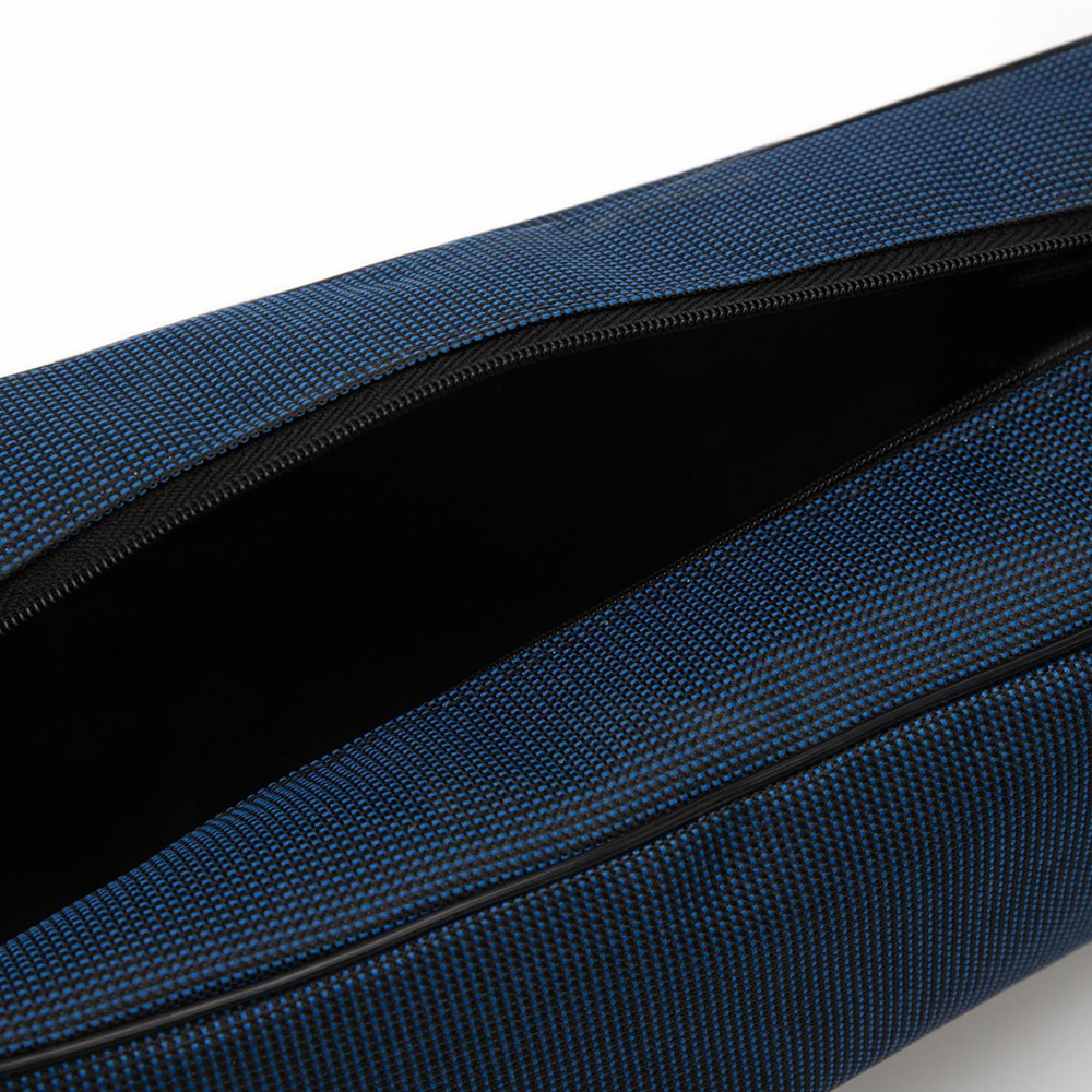 картинка Косметичка 4320260 на молнии, дорожняя, с ручкой, с сеткой 24*10*12 см, текстиль, темно-синий 