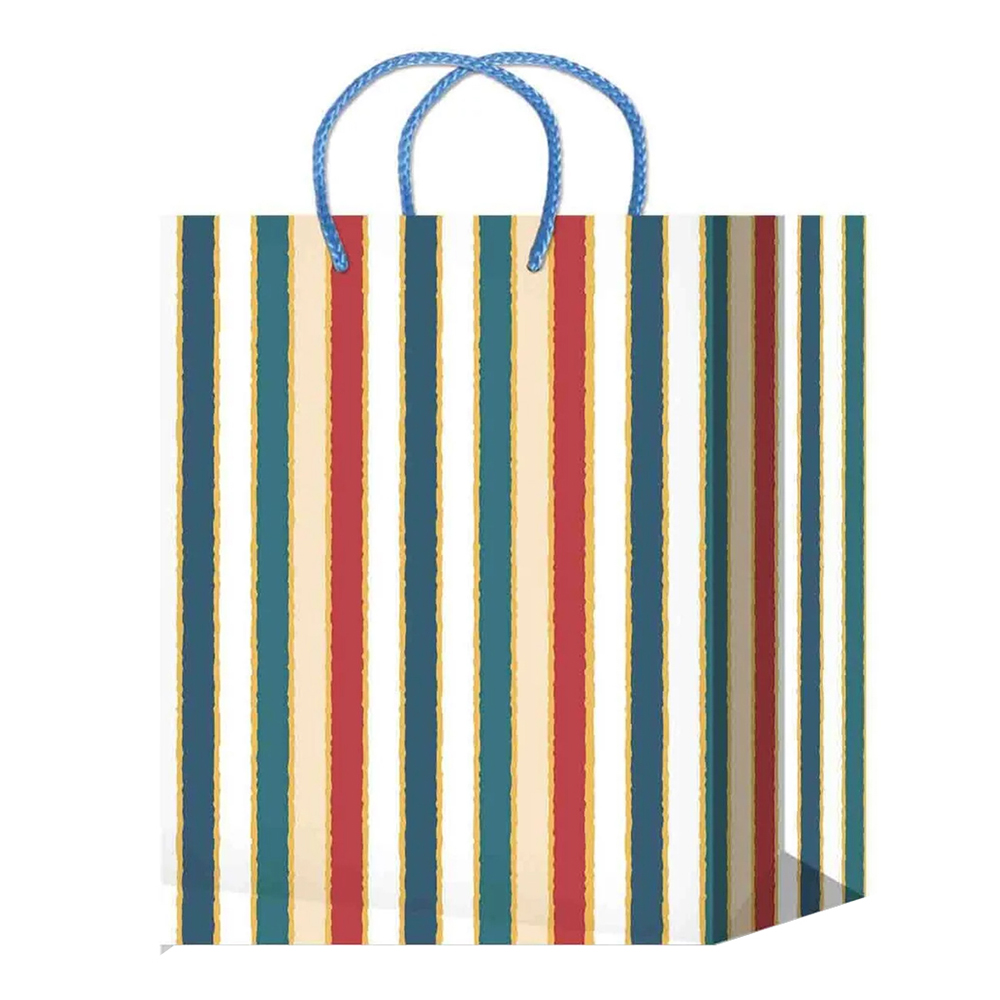 Пакет подарочный MS-616/617/618/619/620 Полосы, Ромбы 14*20*6,5 см, в ассортименте