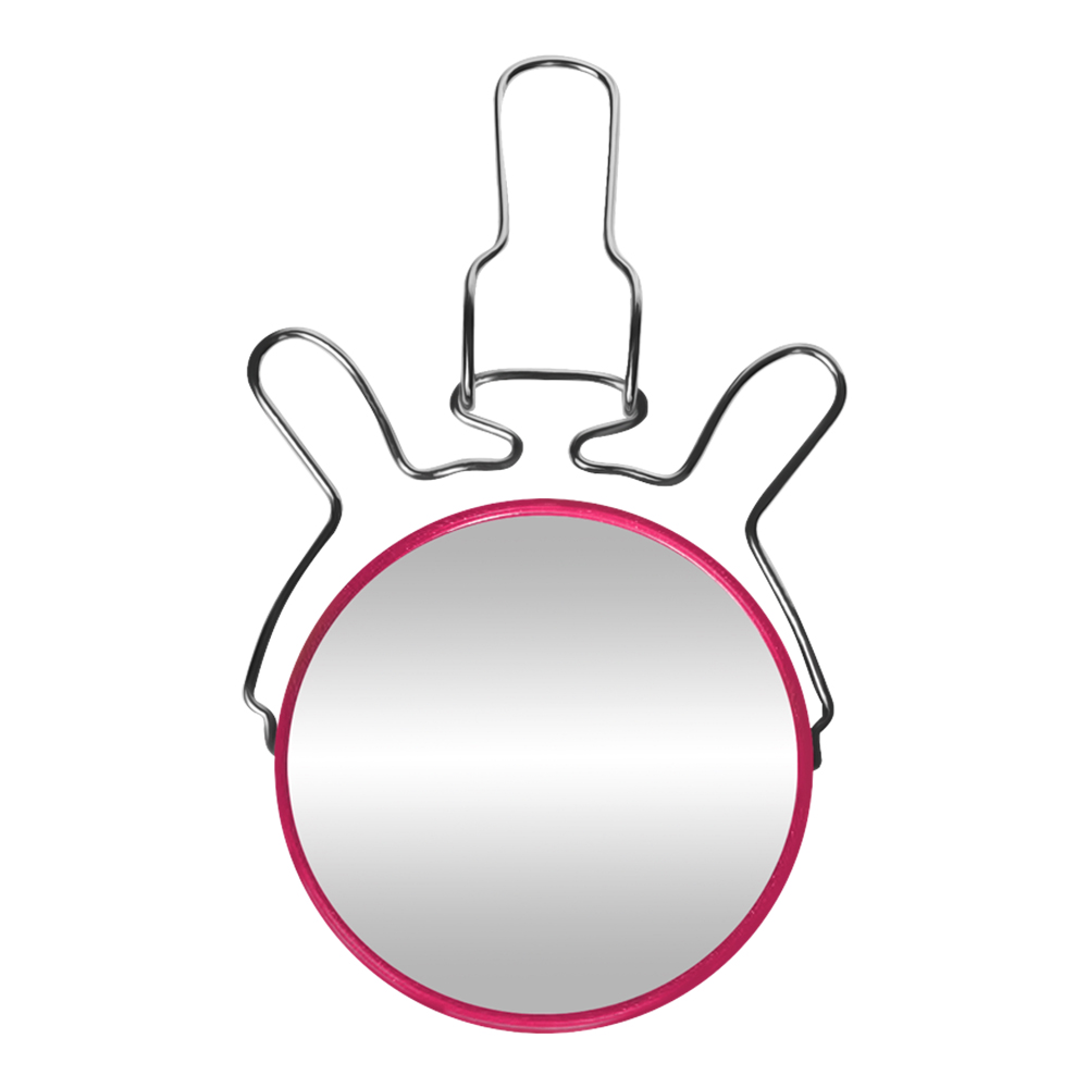 картинка Зеркало ZCDE-28 настольное круглое, 10 см, розовый металл 