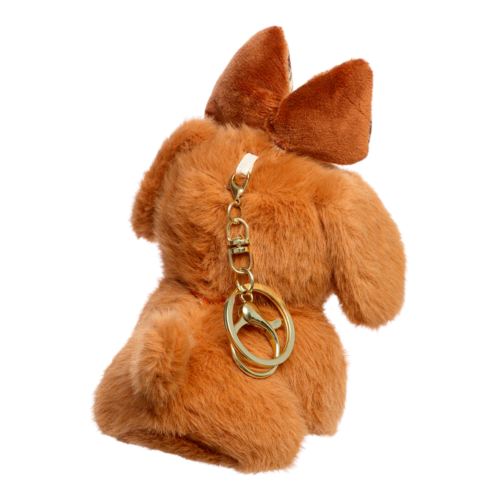 картинка Игрушка 10920476 мягкая, Собака, с брелком, 15 см микс 