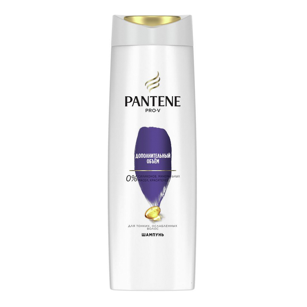 картинка Шампунь Pantene Pro-V дополнительный объем, женский, 400 мл 