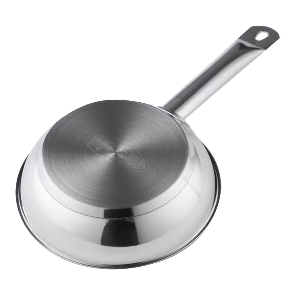 Сковорода КТ-ОБ-СА-28 без крышки, антипригарная, 28 см, нержавеющая сталь