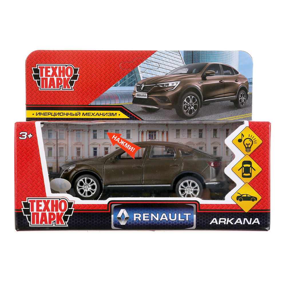 картинка Машина 2108C017-R Технопарк Внедорожник, инерцион., открыв. двери, в коробке, 10 см, металл, дизайн в ассортименте 