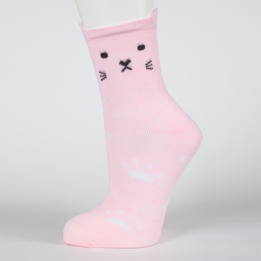 Носки женские Oemen HA002 хлопковые, с рисунками, размер 23-25, в ассортименте