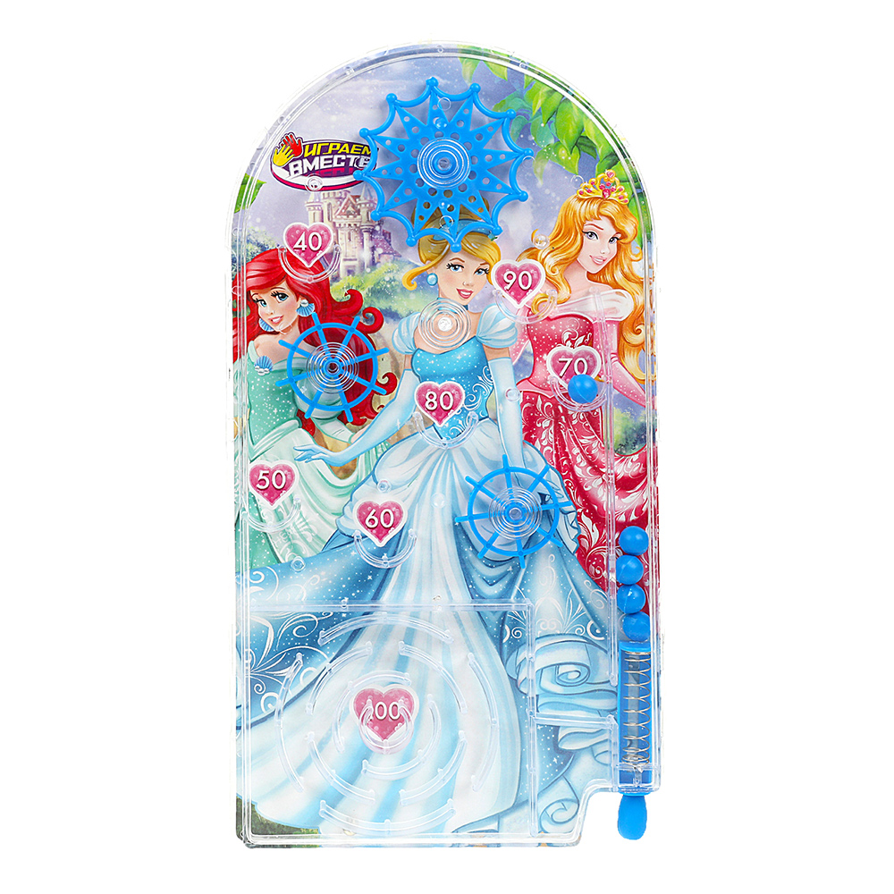 картинка Пинбол 356965 Играем вместе Принцессы, 36,3*17*3 см, пластик 