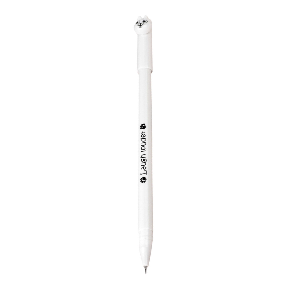 Ручка гелевая Феникс 57851 Мишка и Зайка неавтоматическая пластик фигурный колпачок, синий, черный, 2 шт