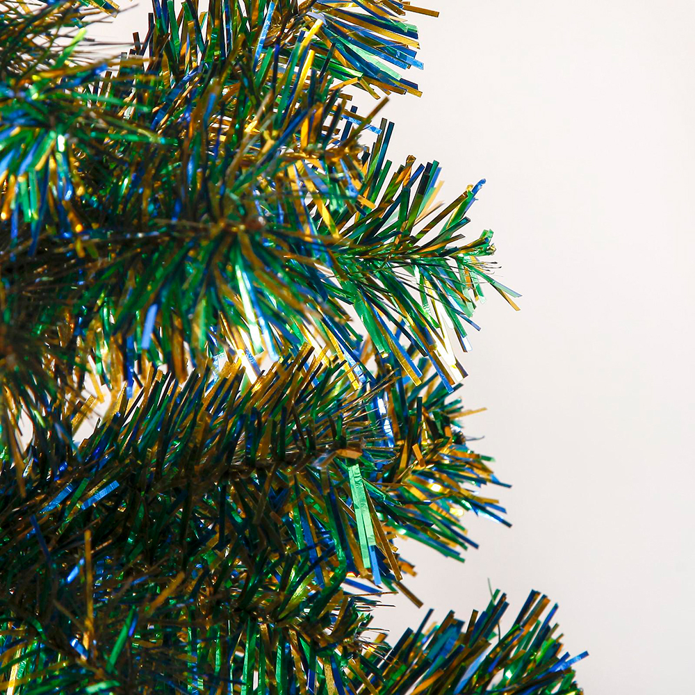 Ель искусственная настольная 703627 Радуга с синим, пластик, 90 см